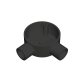 20mm Black PVC Conduit Angle Box
